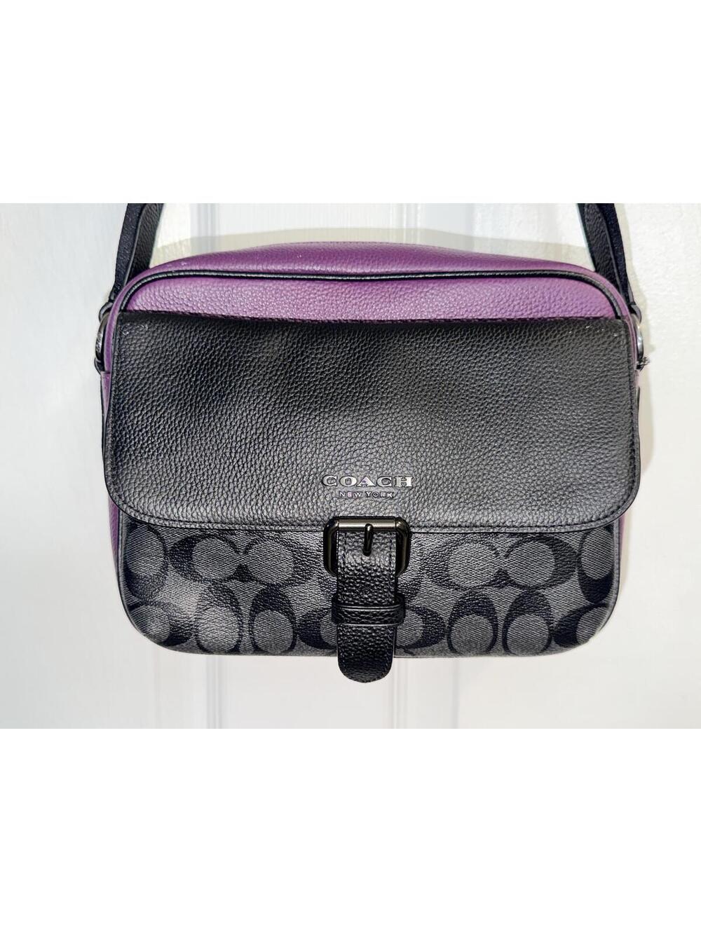 Coach Hudson Crossbody In Colorblock Signature Canvas C5401